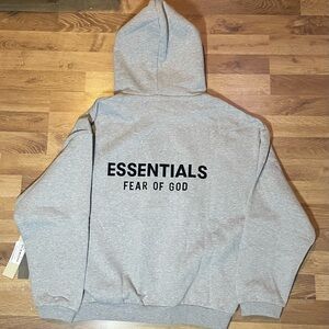 Grey Essentials hoodie
